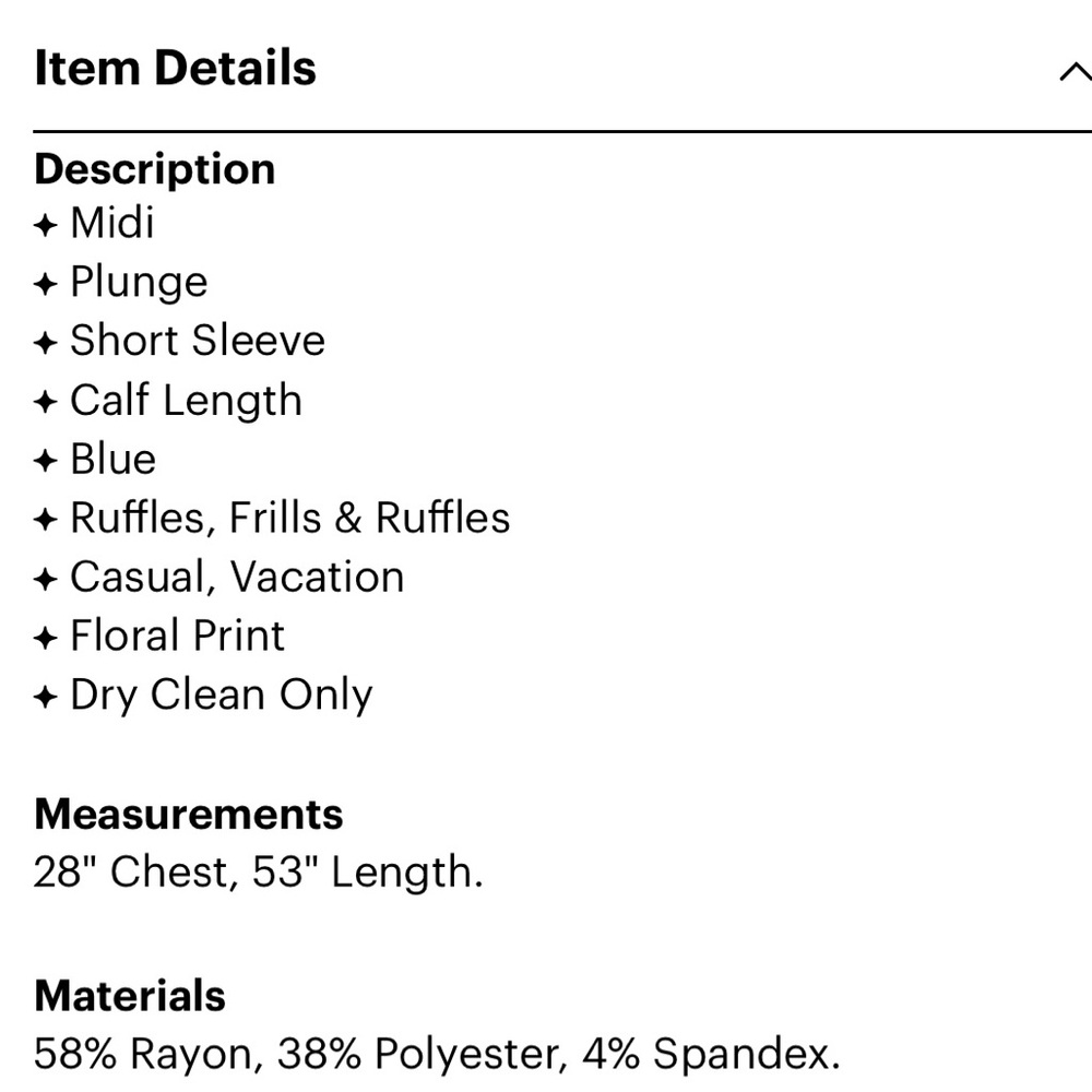 Saloni Blue Rose Ruffle Silk Midi Dress 6 - Picture 4 of 6